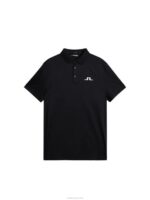 Bridge Polo Black Men J.Lindeberg Clothing 66XF54 - Image 5