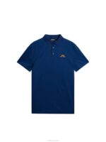 Bridge Polo Estate Blue Men J.Lindeberg Clothing 66XF55 - Image 4