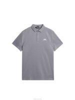 Bridge Polo Grey Melange Men J.Lindeberg Clothing 66XF53 - Image 5