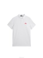Bridge Polo White Men J.Lindeberg Clothing 66XF51 - Image 5