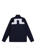 Bridge Rain Jacket Navy Men J.Lindeberg Clothing 66XF702 - Image 5