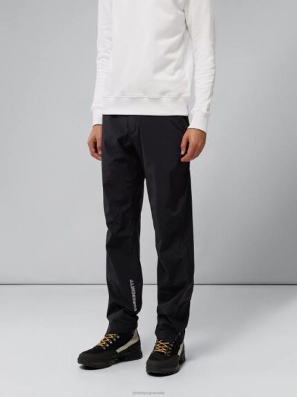 Bridge Rain Pants Black Men J.Lindeberg Clothing 66XF2203