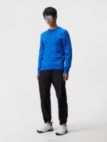 Bridge Swirl Knitted Sweater Lapis Bridge Swirl Men J.Lindeberg Clothing 66XF577 - Image 3