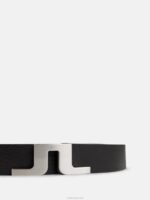 Bridger Leather Belt Black Men J.Lindeberg Accessory 66XF859 - Image 2