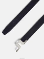 Bridger Leather Belt Navy Men J.Lindeberg Accessory 66XF857