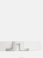 Bridger Leather Belt White Men J.Lindeberg Accessory 66XF858 - Image 2