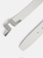 Bridger Leather Belt White Men J.Lindeberg Accessory 66XF858