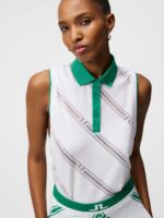 Brielle Top White Women J.Lindeberg Clothing 66XF1431 - Image 4