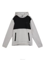 Brush Hoodie Grey Melange Men J.Lindeberg Clothing 66XF515 - Image 5