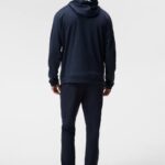 Brush Hoodie Navy Melange Men J.Lindeberg Clothing 66XF516
