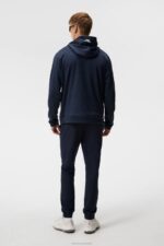Brush Hoodie Navy Melange Men J.Lindeberg Clothing 66XF516