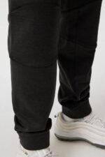 Brush Sweatpant Black Melange Men J.Lindeberg Clothing 66XF513 - Image 4