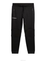 Brush Sweatpant Black Melange Men J.Lindeberg Clothing 66XF513 - Image 5