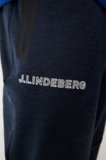 Brush Sweatpant Navy Melange Men J.Lindeberg Clothing 66XF514 - Image 4