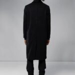 Burke Wool Cashmere Coat Black Men J.Lindeberg Clothing 66XF2400