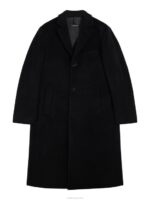 Burke Wool Cashmere Coat Black Men J.Lindeberg Clothing 66XF2400 - Image 5