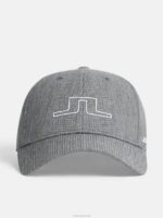 Caden Cap Grey Melange Men J.Lindeberg Accessory 66XF780