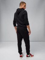 Cal Sweat Hoodie Black Men J.Lindeberg Clothing 66XF1089