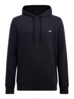 Cal Sweat Hoodie Black Men J.Lindeberg Clothing 66XF1089 - Image 4