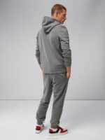 Cal Sweat Hoodie Mid Grey Melange Men J.Lindeberg Clothing 66XF1087