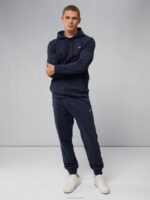 Cal Sweat Hoodie Navy Men J.Lindeberg Clothing 66XF1088 - Image 2