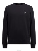 Cal Sweatshirt Black Men J.Lindeberg Clothing 66XF1092 - Image 4