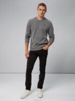 Cal Sweatshirt Mid Grey Melange Men J.Lindeberg Clothing 66XF1091 - Image 2