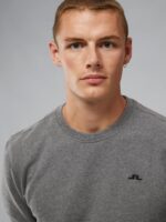 Cal Sweatshirt Mid Grey Melange Men J.Lindeberg Clothing 66XF1091 - Image 3