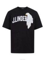 Camilo Graphic Tee Black Men J.Lindeberg Clothing 66XF2135 - Image 4