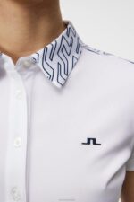 Cara Polo White Women J.Lindeberg Clothing 66XF1536 - Image 4