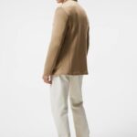 Carlton Bonded Cardigan Blazer Tiger Brown Men J.Lindeberg Clothing 66XF1214