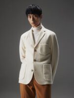 Carlton Cardigan Blazer Cloud White Men J.Lindeberg Clothing 66XF2550