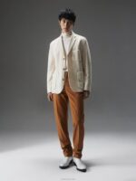 Carlton Cardigan Blazer Cloud White Men J.Lindeberg Clothing 66XF2550 - Image 3