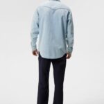 Carson Denim Shirt Light Blue Men J.Lindeberg Clothing 66XF1190