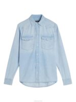 Carson Denim Shirt Light Blue Men J.Lindeberg Clothing 66XF1190 - Image 5