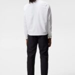 Cash Track Top White Men J.Lindeberg Clothing 66XF695