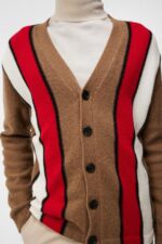 Cassey Knitted Cardigan Butternut Men J.Lindeberg Clothing 66XF998 - Image 4