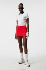 Cassie Polo White Women J.Lindeberg Clothing 66XF1452 - Image 2