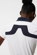 Cassie Polo White Women J.Lindeberg Clothing 66XF1452 - Image 4