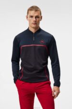 Castello Mid Layer Navy Men J.Lindeberg Clothing 66XF636