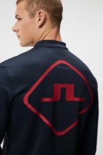 Castello Mid Layer Navy Men J.Lindeberg Clothing 66XF636 - Image 4
