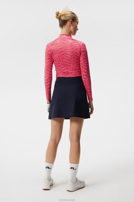 Cataleya Pleated Skirt Navy Women J.Lindeberg Clothing 66XF1667