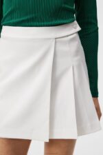 Cataleya Pleated Skirt White Women J.Lindeberg Clothing 66XF1666 - Image 3