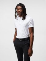 Chad Slim Polo White Men J.Lindeberg Clothing 66XF210