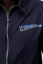 Chainy Nylon Zip Shirt Navy Men J.Lindeberg Clothing 66XF1167 - Image 5