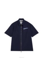 Chainy Nylon Zip Shirt Navy Men J.Lindeberg Clothing 66XF1167 - Image 6