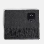Champ Solid Wool Scarf Mid Grey Melange Men J.Lindeberg Accessory 66XF1236