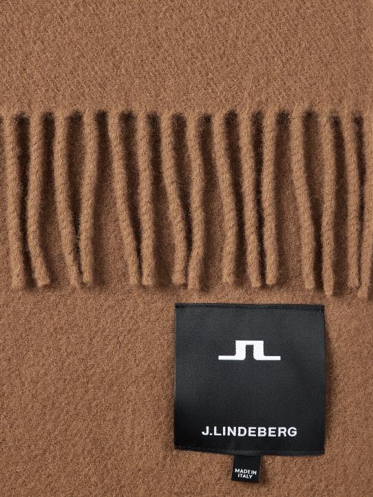 Champ Solid Wool Scarf Penny Brown Men J.Lindeberg Accessory 66XF2536 - Image 1