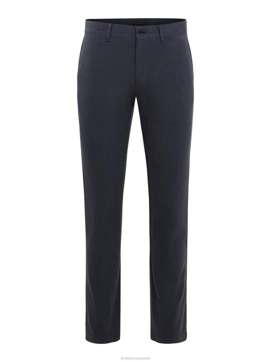 Chaze Flannel Twill Pants Dark Grey Men J.Lindeberg Clothing 66XF2253 - Image 2