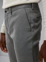 Chaze Flannel Twill Pants Gargoyle Men J.Lindeberg Clothing 66XF2199 - Image 4